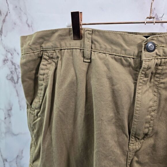 Gramicci Shorts Mens 40 Brown Tan Cargo 11 Inch Cotton Camp Bermuda Long - Picture 2 of 11